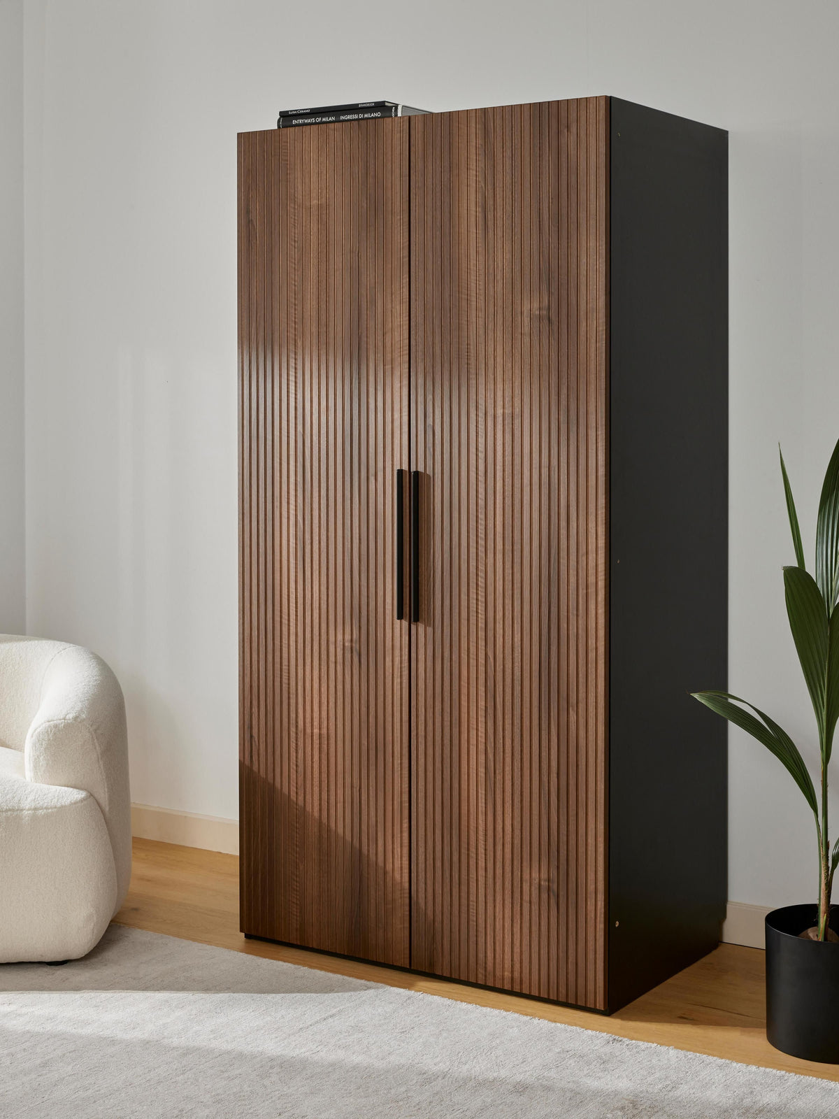 Draggery Simone Wardrobe with Hinged Doors, Modular, 100 cm Wide, in Various Sizes