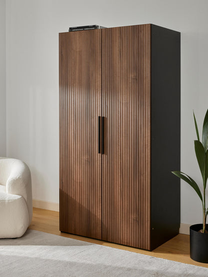 Draggery Simone Wardrobe with Hinged Doors, Modular, 100 cm Wide, in Various Sizes