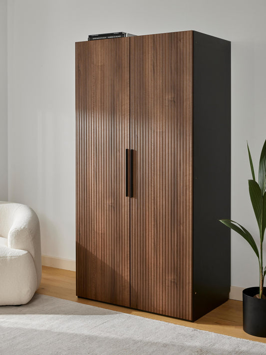Draggery Simone Wardrobe with Hinged Doors, Modular, 100 cm Wide, in Various Sizes