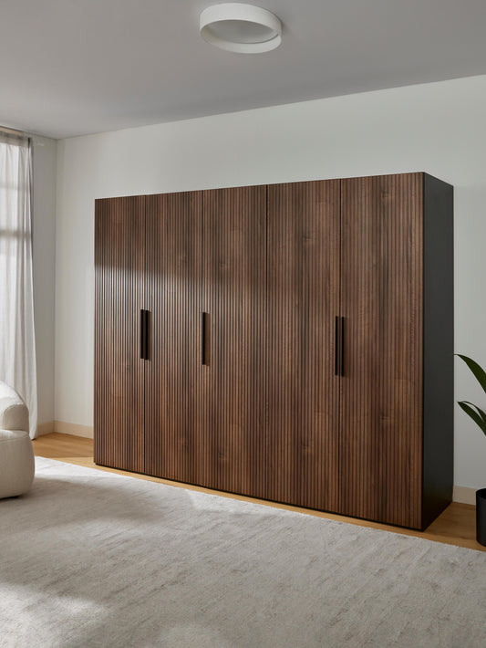 Draggery Simone Wardrobe with Hinged Doors, Modular, 250 cm Wide, in Various Sizes