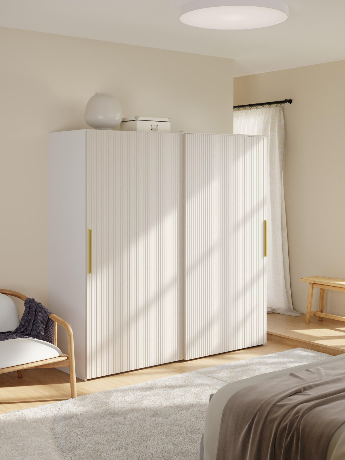 Draggery Simone Wardrobe with Sliding Doors, Modular, 200 cm Wide, in Various Sizes