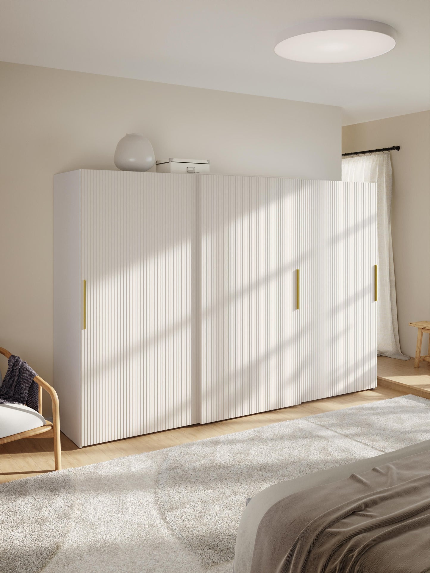 Draggery Simone Wardrobe with Sliding Doors, Modular, 300 cm Wide, in Various Sizes
