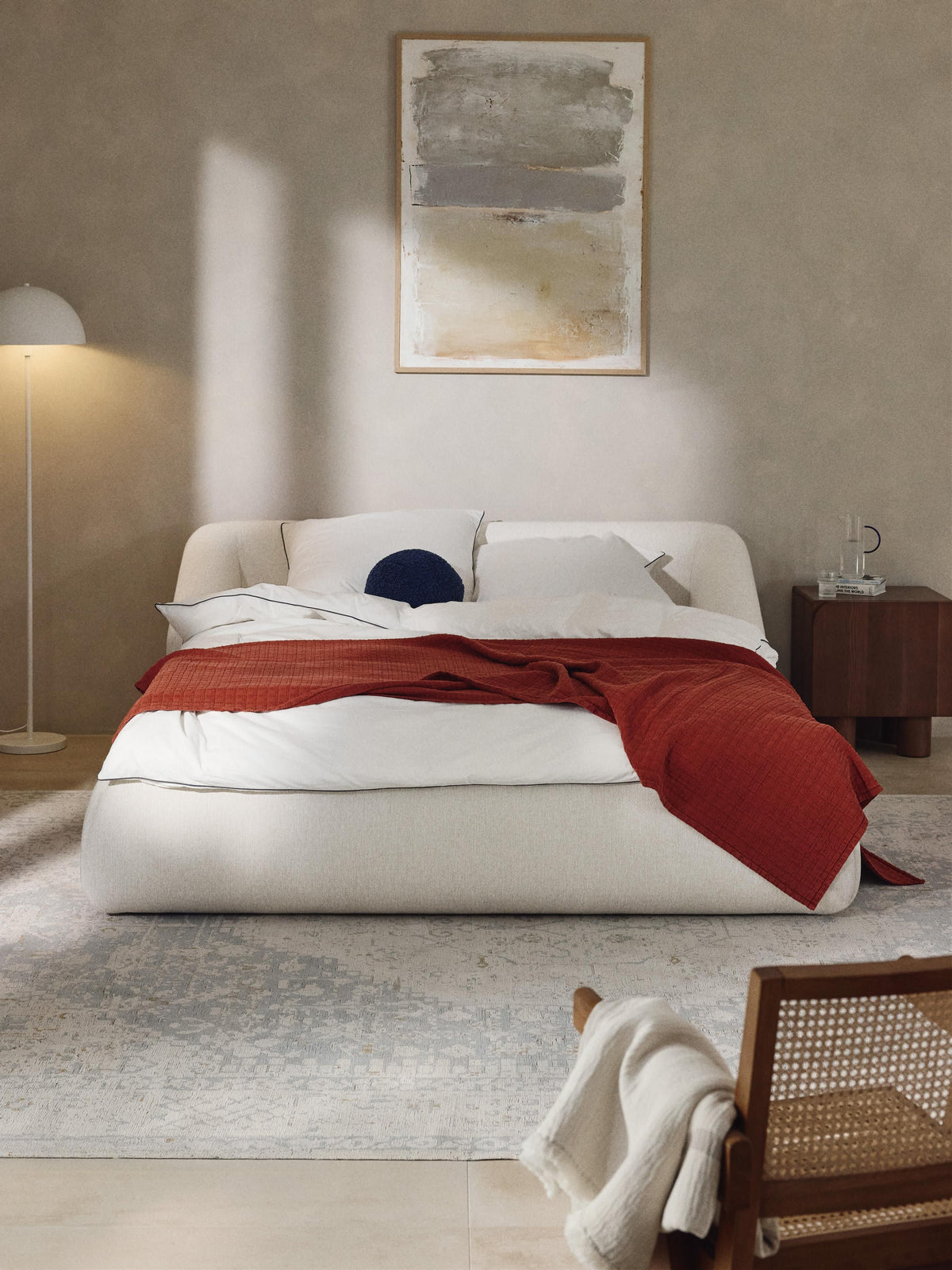 Draggery Sofia Bed Frame, Upholstered
