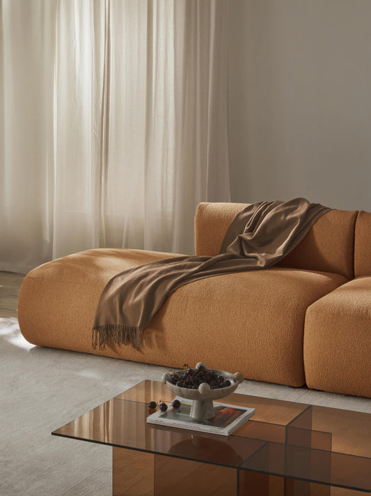 Draggery Sofia Chaise Module with Bouclé Cover