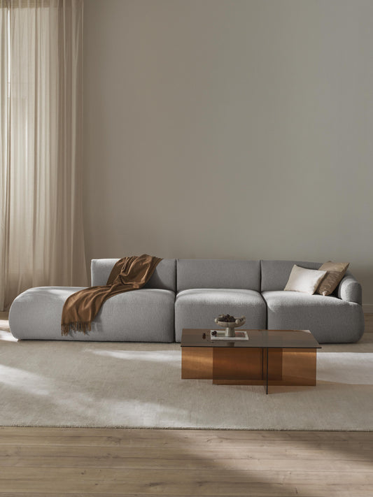 Draggery Sofia Modular Chaise with Bouclé Cover (2-Seater)