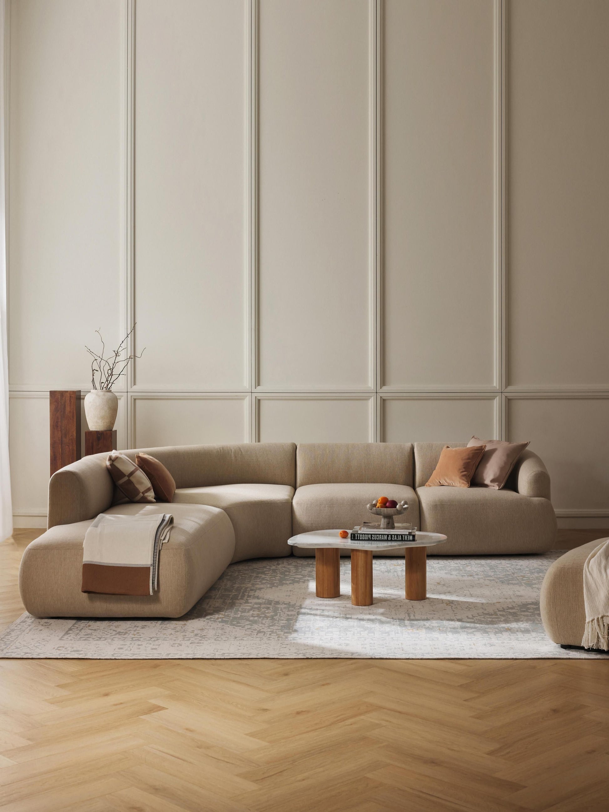 Draggery Sofia Modular Corner Sofa: 4-Seater