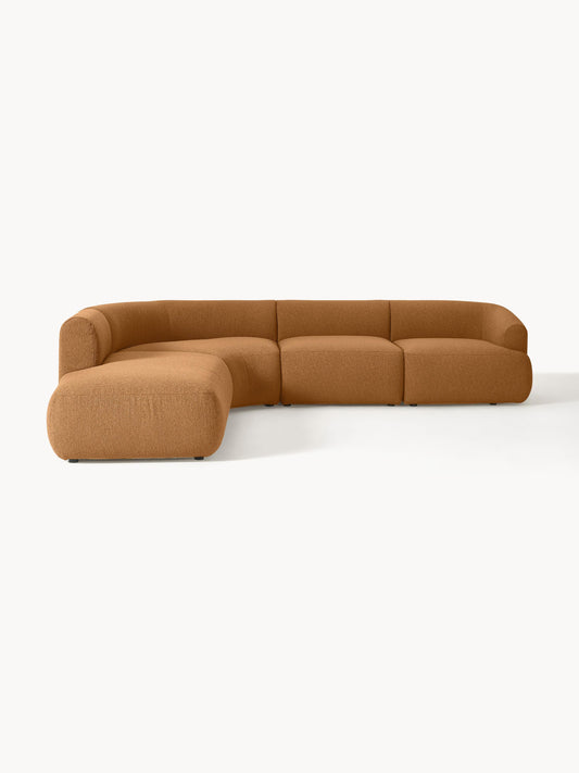 Draggery Sofia Modular Corner Sofa with Bouclé Cover, 4-Seater