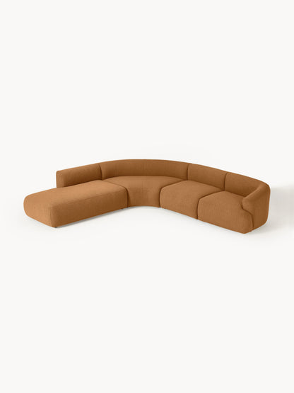 Draggery Sofia Modular Corner Sofa with Bouclé Cover, 4-Seater