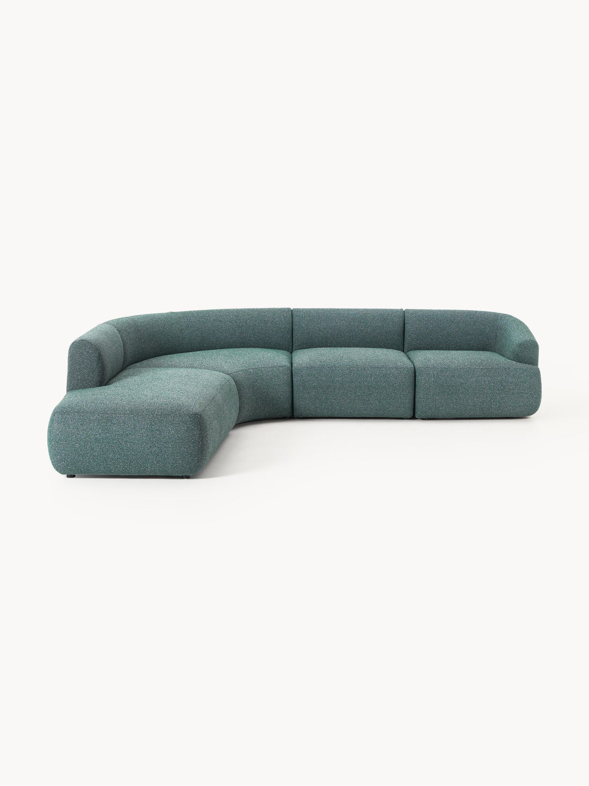 Draggery Sofia Modular Corner Sofa with Bouclé Cover, 4-Seater