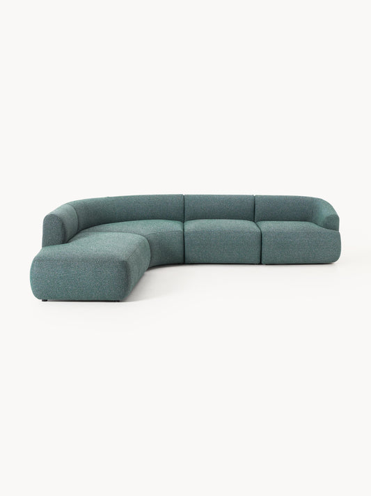 Draggery Sofia Modular Corner Sofa with Bouclé Cover, 4-Seater
