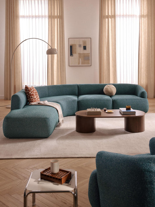 Draggery Sofia Modular Corner Sofa with Bouclé Cover, 4-Seater
