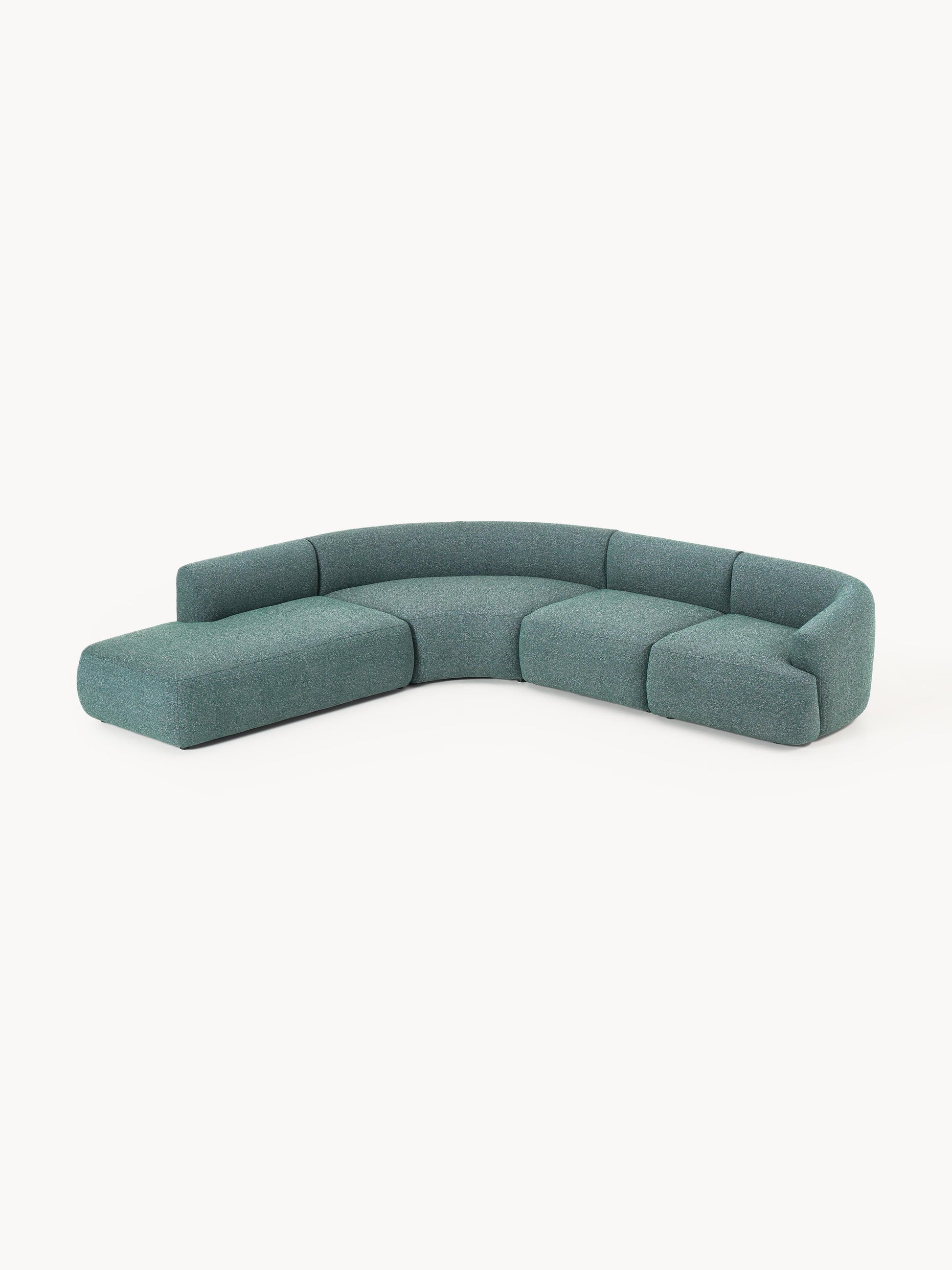 Draggery Sofia Modular Corner Sofa with Bouclé Cover, 4-Seater