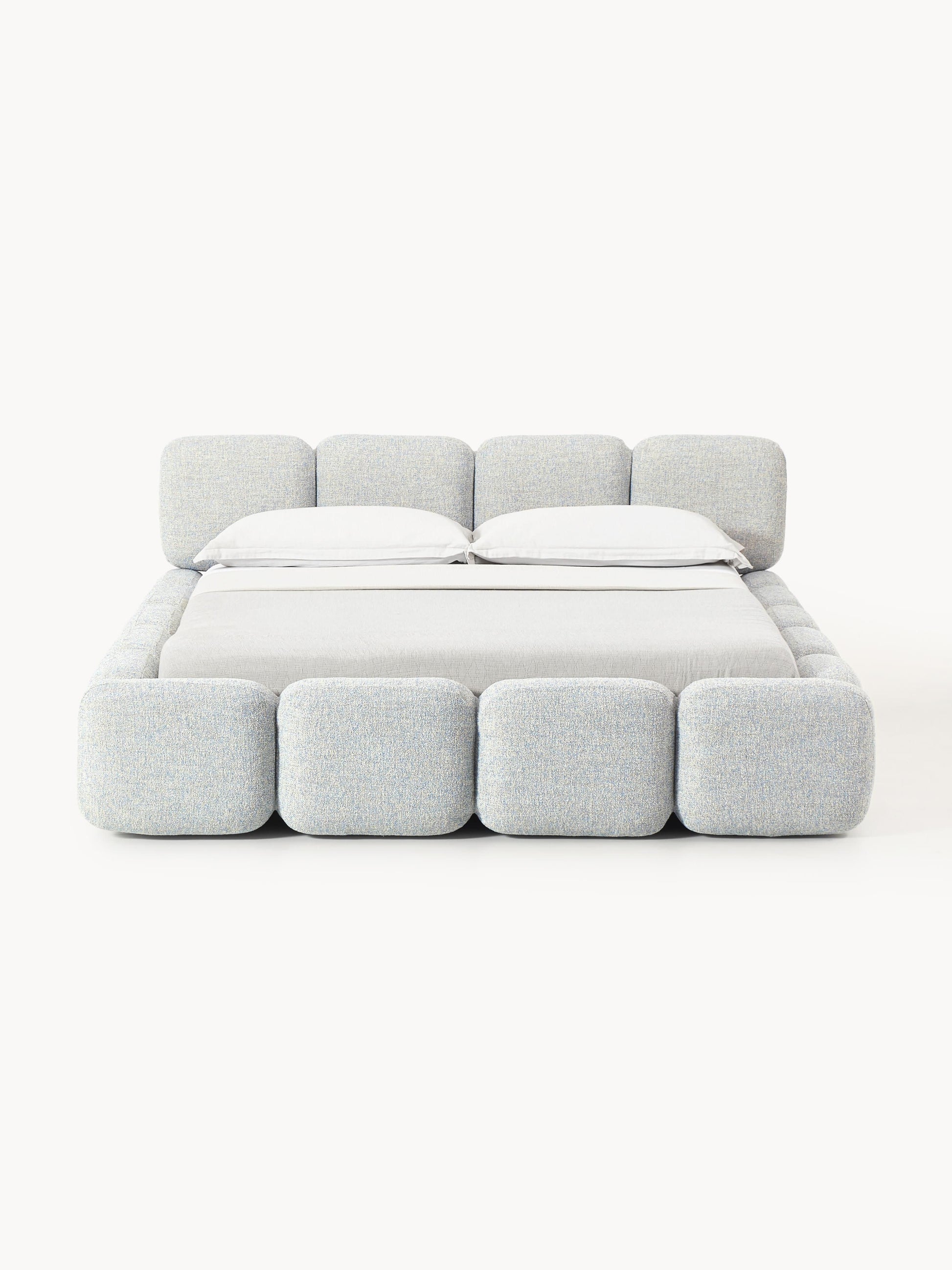Draggery Tayla Bed with Bouclé Upholstery