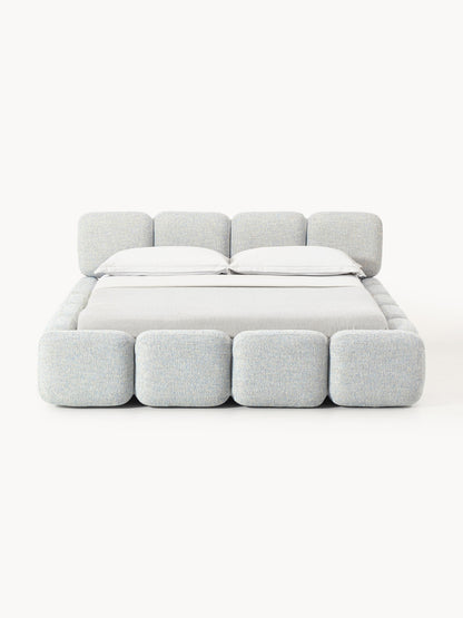 Draggery Tayla Bed with Bouclé Upholstery