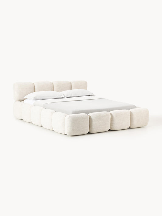 Draggery Tayla Upholstered Bed with Storage, Bouclé