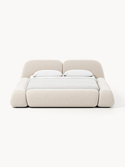 Draggery Wolke Bed with Bouclé Upholstery