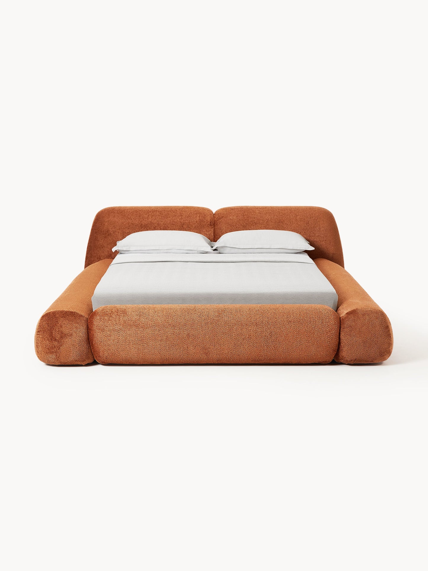 Draggery Wolke Bed with Teddy Bouclé Upholstery