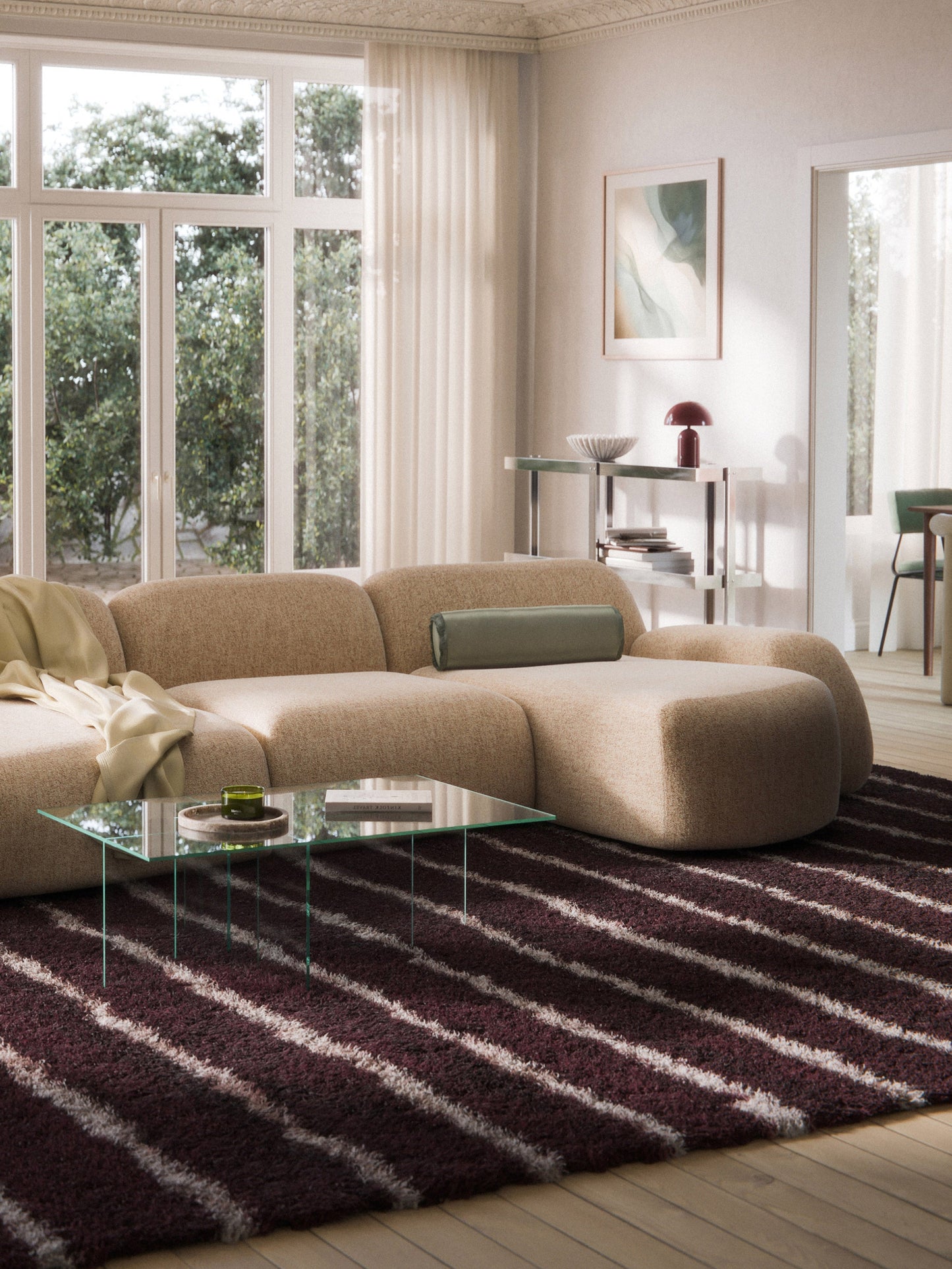 Draggery Wolke Chaise Corner Module with Bouclé Cover