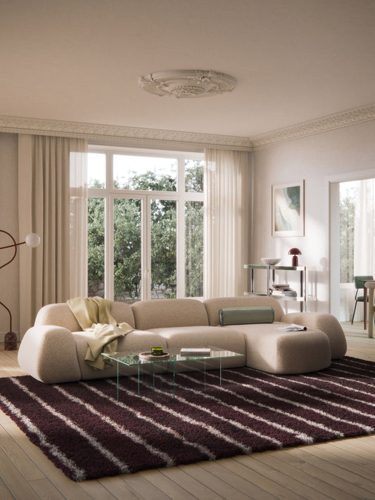 Draggery Wolke Chaise Corner Module with Bouclé Cover