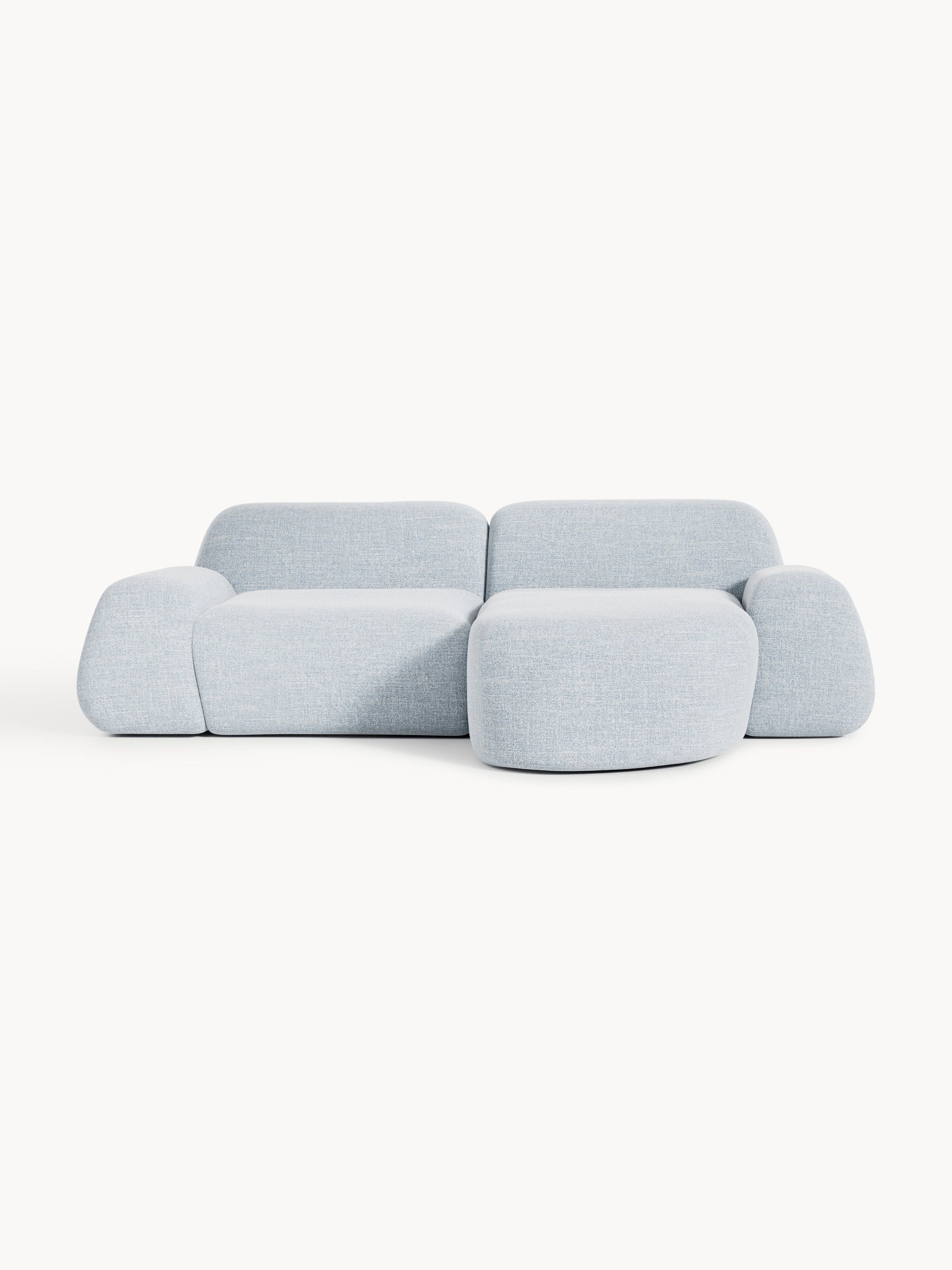 Draggery Wolke Corner Sofa with Bouclé Cover, Modular (3-Seater)