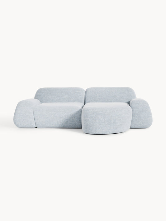 Draggery Wolke Corner Sofa with Bouclé Cover, Modular (3-Seater)