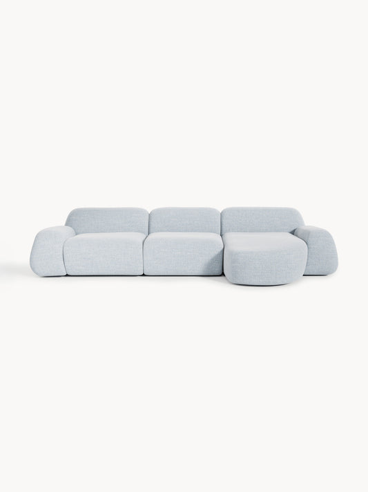 Draggery Wolke Corner Sofa with Bouclé Cover, Modular (4-Seater)