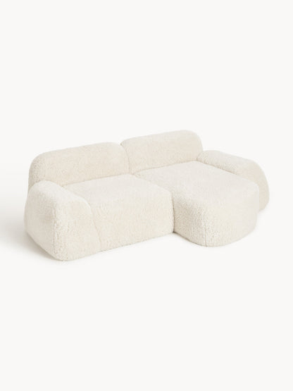 Draggery Wolke Corner Sofa with Teddy Cover, Modular (3-Seater)