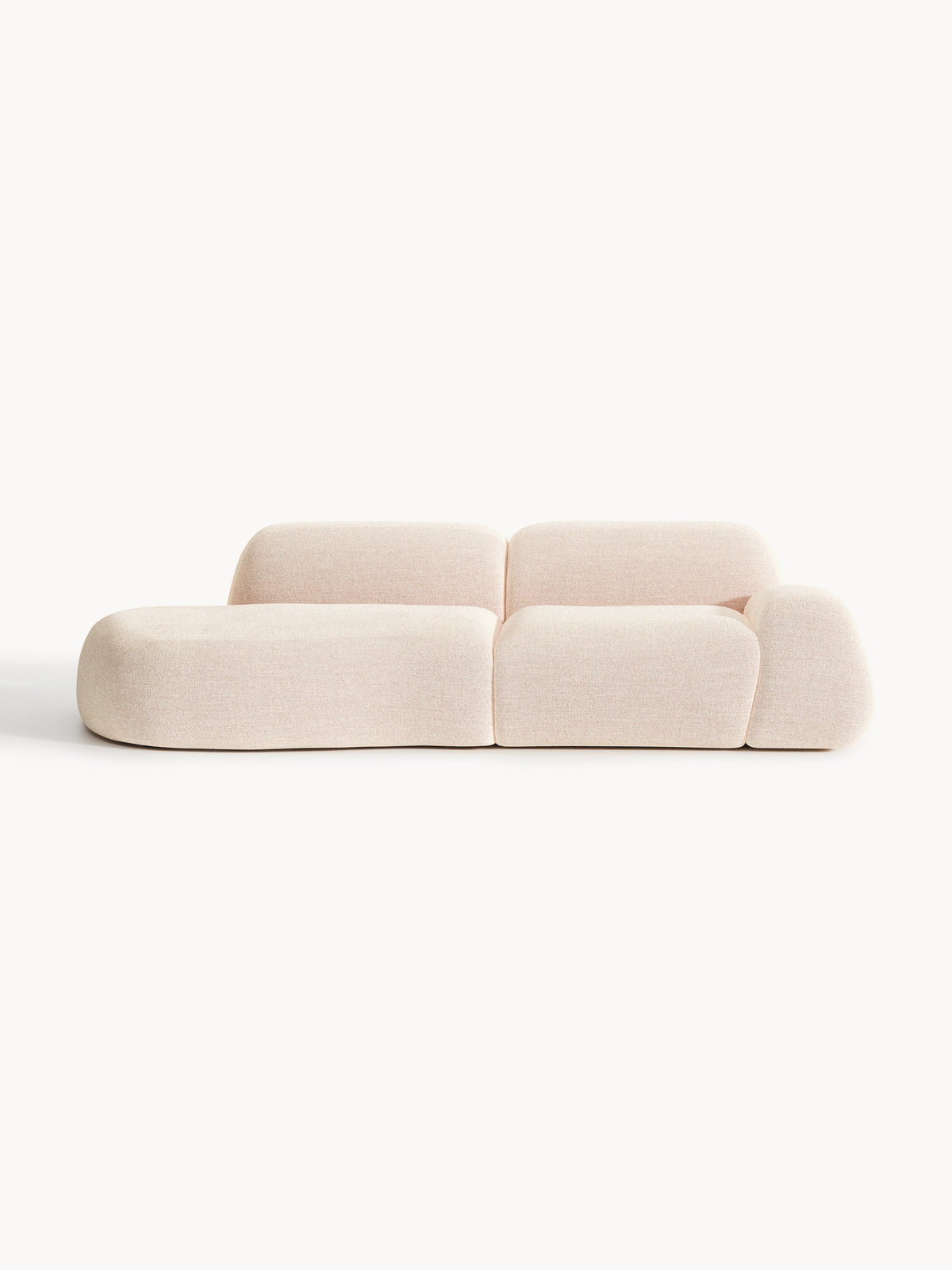 Draggery Wolke Modular Chaise in Bouclé (3-Seater)