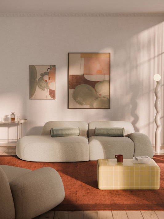 Draggery Wolke Modular Chaise in Bouclé (3-Seater)
