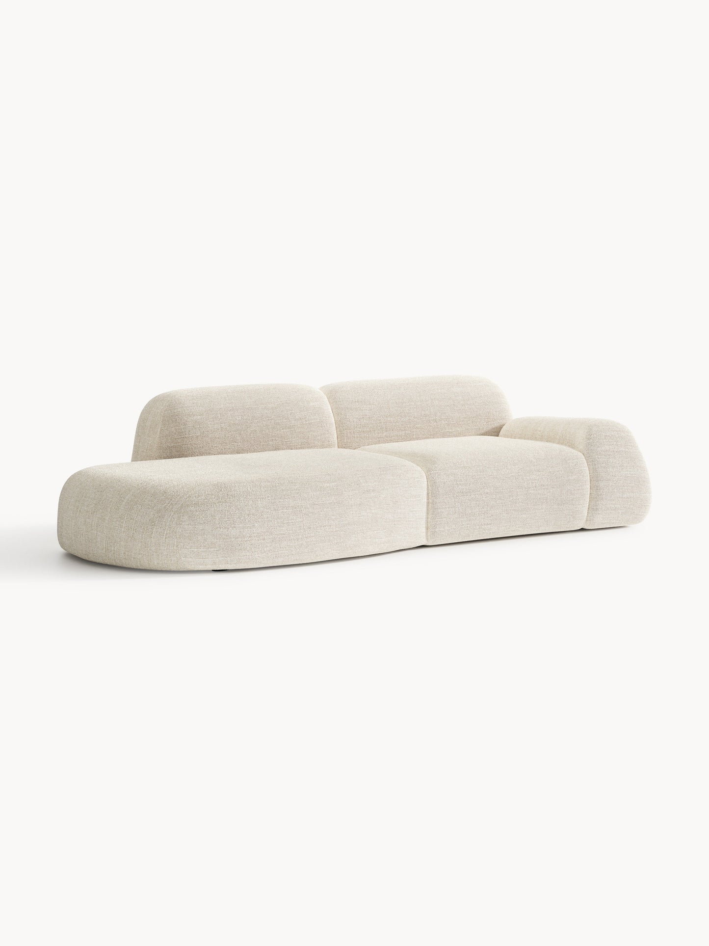 Draggery Wolke Modular Chaise in Bouclé (3-Seater)