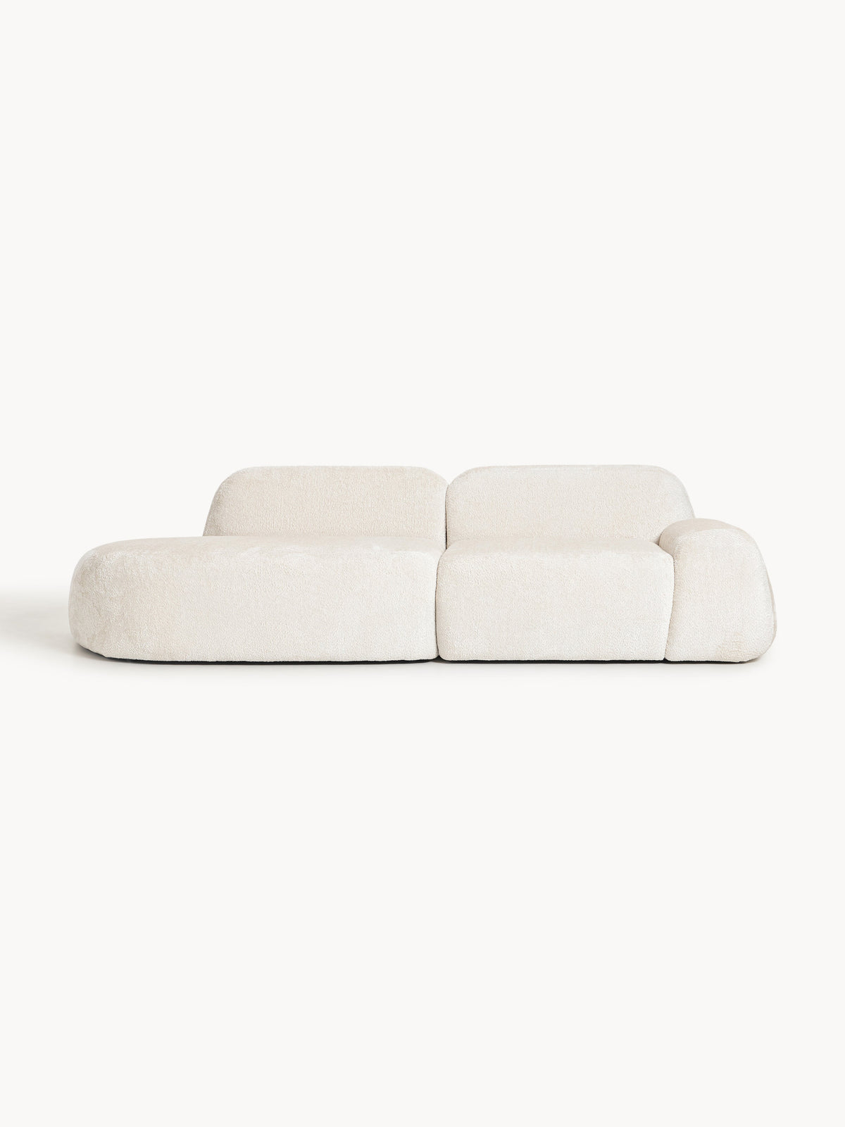 Draggery Wolke Modular Chaise with Teddy Bouclé Cover (3-Seater)