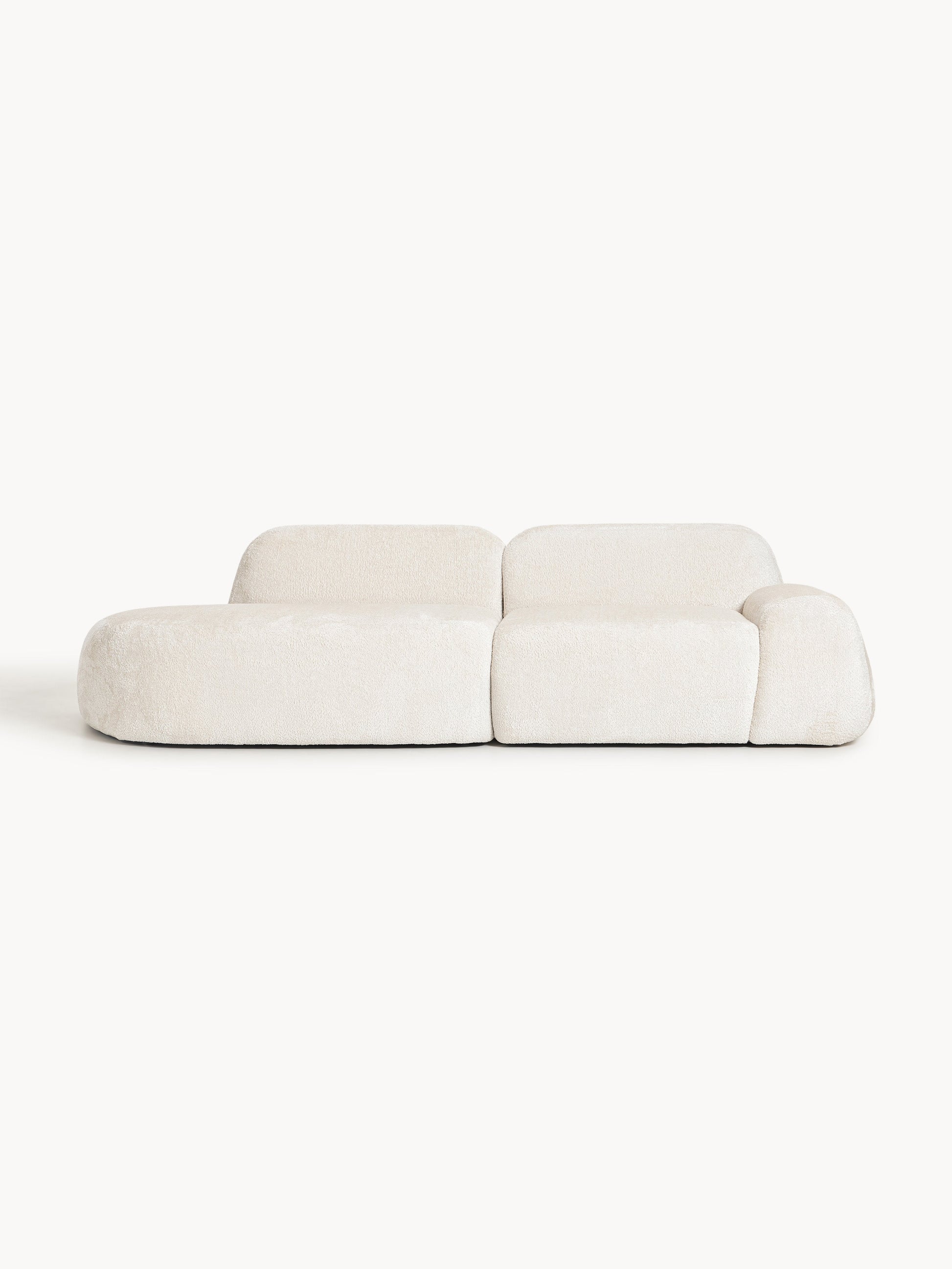 Draggery Wolke Modular Chaise with Teddy Bouclé Cover (3-Seater)