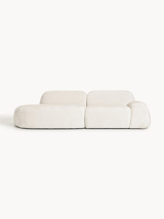 Draggery Wolke Modular Chaise with Teddy Bouclé Cover (3-Seater)