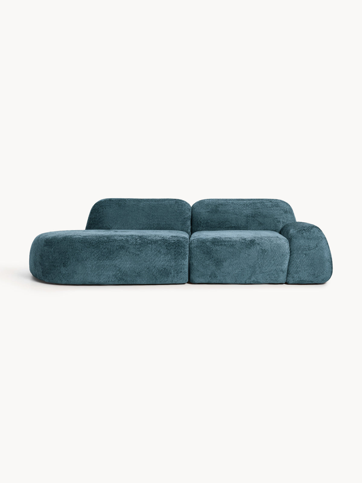 Draggery Wolke Modular Chaise with Teddy Bouclé Cover (3-Seater)