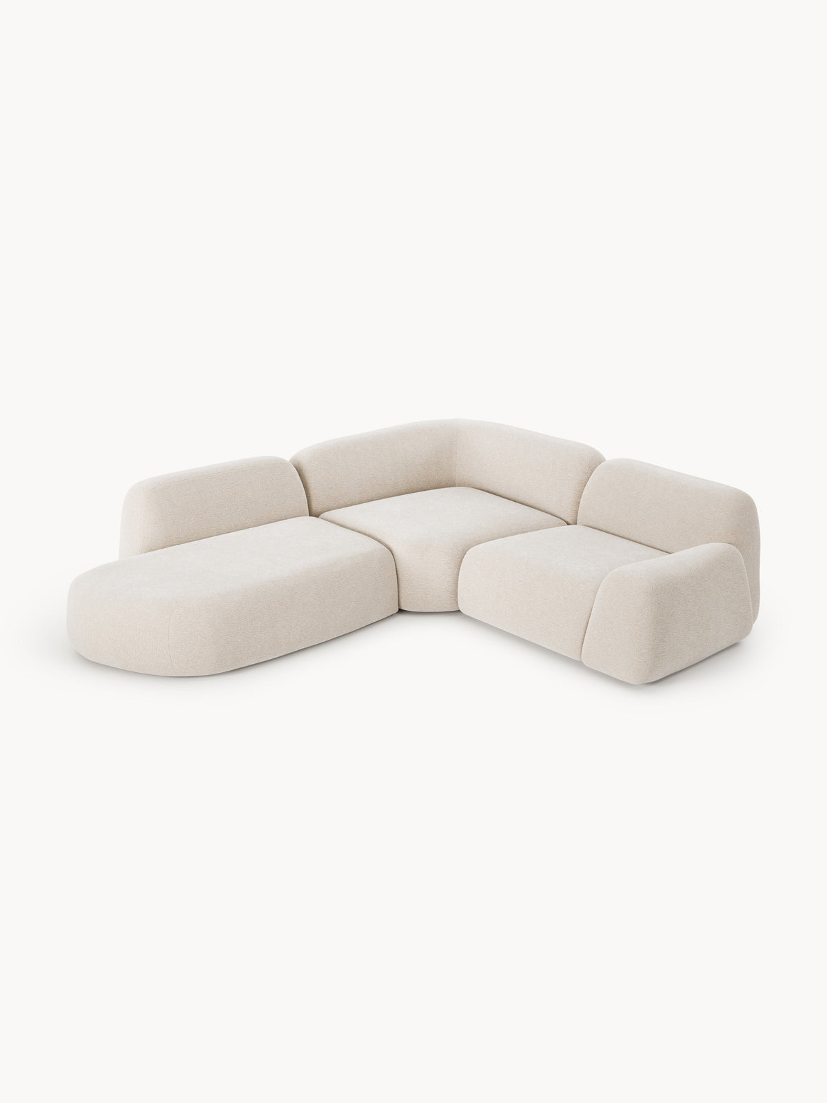 Draggery Wolke Modular Corner Sofa and Chaise Longue, 4-Seater