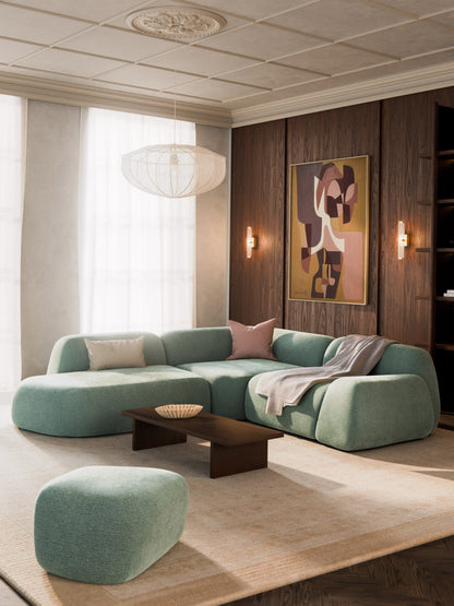 Draggery Wolke Modular Corner Sofa and Chaise Longue, 4-Seater