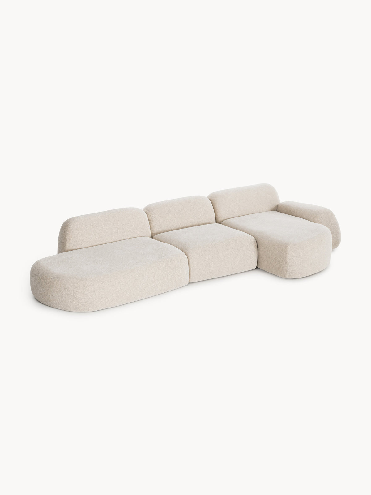 Draggery Wolke Modular Corner Sofa and Chaise Longue, 4-Seater