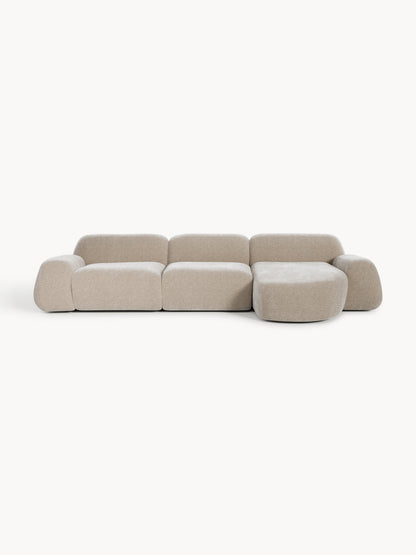 Draggery Wolke Modular Corner Sofa with Teddy Cover, 4-Seater