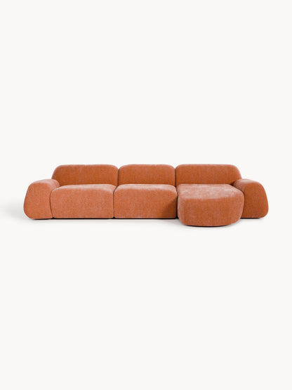 Draggery Wolke Modular Corner Sofa with Teddy Cover, 4-Seater