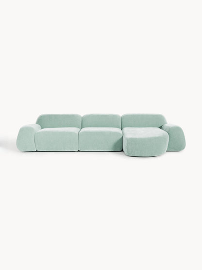 Draggery Wolke Modular Corner Sofa with Teddy Cover, 4-Seater
