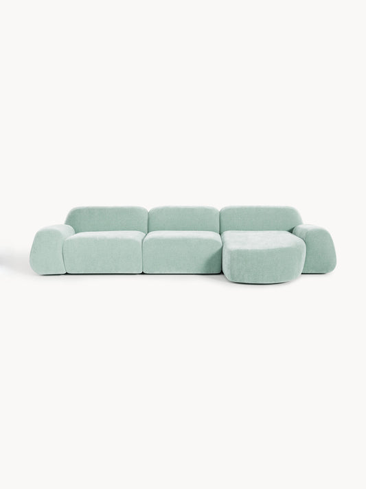 Draggery Wolke Modular Corner Sofa with Teddy Cover, 4-Seater