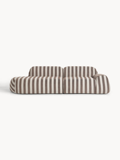 Draggery Wolke Modular Sofa, Striped (3-Seater)