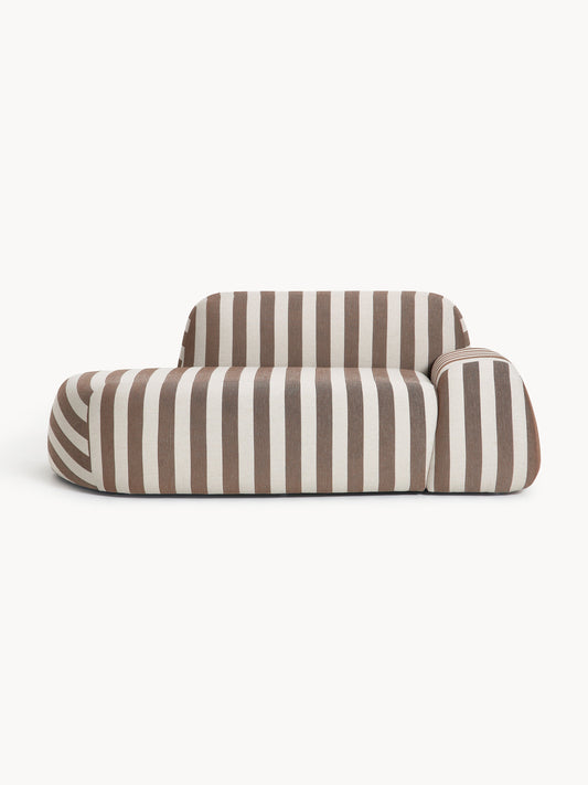 Draggery Wolke Striped Sofa and Chaise Longue, 2-Seater