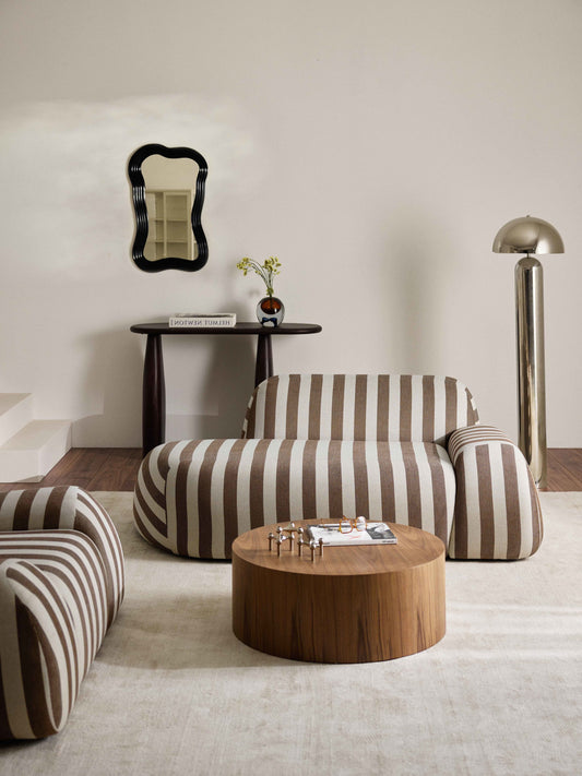 Draggery Wolke Striped Sofa and Chaise Longue, 2-Seater
